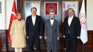Memur-Sen Genel Başkanı Ali Yalçın, Aile ve Sosyal Hizmetler Bakanı Mahinur Özdemir Göktaş'ı ziyaret etti