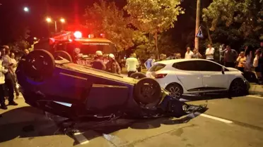 Tuzla'da Kontrolden Çıkan Araç Takla Attı: 3 Yaralı