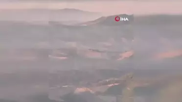 Manisa'da Gördes ilçesinde çıkan orman yangınları devam ediyor