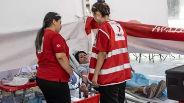 Türk Kızılayı, 17 Ağustos Marmara Depremi'nin 25. Yıl Dönümünde Anma ve Kan Bağışı Etkinliği Düzenledi