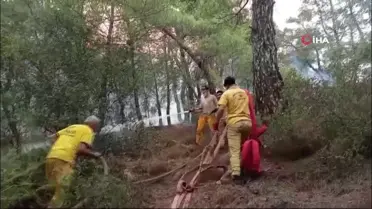 Muğla'daki orman yangınları ile mücadele 5 saattir sürüyor