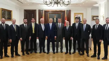İçişleri Bakanı Ali Yerlikaya, Fenerbahçe Başkanı Ali Koç ve Heyetini Kabul Etti