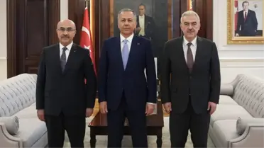 İçişleri Bakanı Yerlikaya, Emniyet Genel Müdürü Demirtaş ile Bursa Valisi Ayyıldız'ı kabul etti