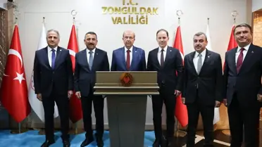 KKTC Cumhurbaşkanı Ersin Tatar Zonguldak'ta Ziyaretlerde Bulundu