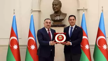 Osmanlı Ocakları Genel Başkanı Kadir Canpolat, Azerbaycan Büyükelçisi'ni ziyaret etti