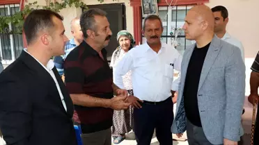 Kırıkkale Belediye Başkanı Yangın Sonrası Aileyi Ziyaret Etti