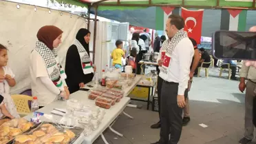 Malazgirt'te Gazze için kermes düzenlendi