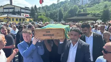 Rize'de Silahlı Kavga Sonucu Ölen MHP İlçe Başkanı Şaban Kap'ın Cenazesi Defnedildi