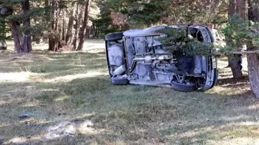 Bolu'da otomobil takla attı: 1 ölü, 2 yaralı