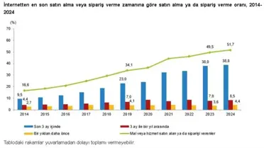 TÜİK: Türkiye'de İnternet Kullanım Oranı Yükseliyor