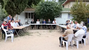 Bilecik Valisi Şefik Aygöl Harmanköy'e ziyarette bulundu