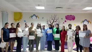 Aydın Kadın Doğum ve Çocuk Hastalıkları Hastanesi'nde Gebe Okulu Eğitimleri Başarıyla Tamamlandı