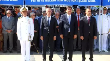 Muğla'nın Fethiye ilçesinde 30 Ağustos Zafer Bayramı törenleri düzenlendi