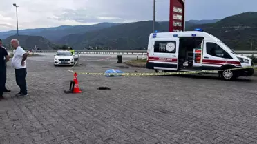 Kastamonu'da dinlenme tesisi girişinde otomobilin çarptığı adam hayatını kaybetti