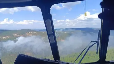 Simav'da çıkan yangında 2 hektarlık alan zarar gördü