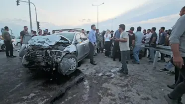 Aksaray'da Otomobil Çarpışması: 2'si Ağır 4 Kişi Yaralandı