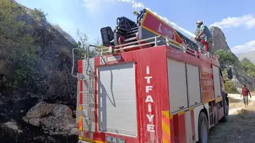 Tunceli'de çıkan yangın söndürüldü