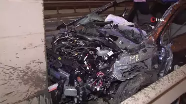 Pendik'te Alkollü Sürücünün Refüje Çarpması Sonucu 1 Kişi Ağır Yaralandı