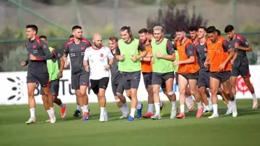 A Milli Futbol Takımı Galler Maçı Hazırlıklarını Sürdürüyor