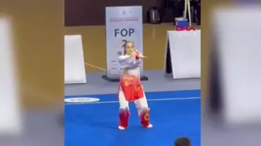 Wushu Kung Fu'da Dünya 3.'sü Olan Lina Nisa Akgül, Çocukluk Hayalini Gerçekleştirdi