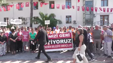 Menemen Belediyesi'nde İşçilere Polis Müdahalesi
