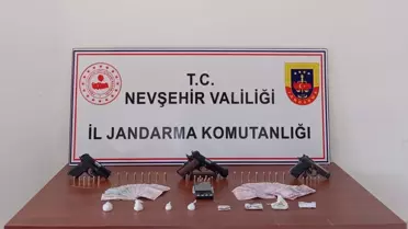 Nevşehir'de düzenlenen operasyonda 2 zanlı tutuklandı