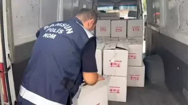 Samsun'da Sahte İçki Yapımında Kullanılan 2 Ton Etil Alkol Ele Geçirildi