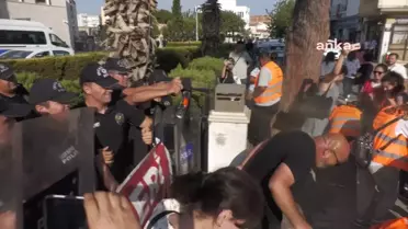 İzmir'de Menemen Belediyesi'nden işten atılan 5 emekçi gözaltına alındı