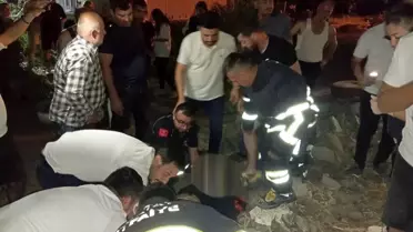 Hatay'da Narenciye Bahçesine Uçan Otomobil