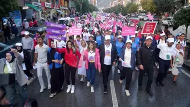 Muş'ta Onkoloji Günleri Farkındalık Yürüyüşü