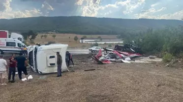 Erbaa'da TIR Kazası: Sürücü Yaralı