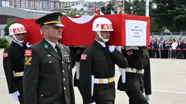 Şehit Piyade Üsteğmen Ayar Trabzon'a Getirildi