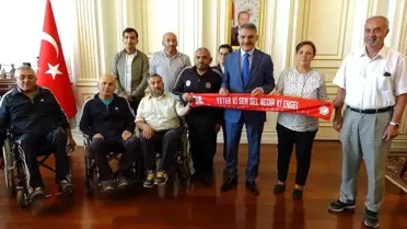 Yozgat'tan Tekerlekli Sandalyeli Takıma Destek
