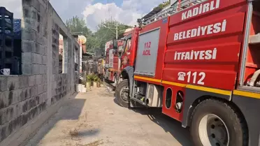 Kadirli'de Müstakil Evde Yangın