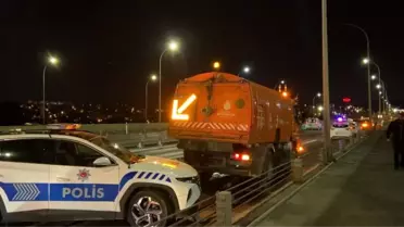 Haliç Köprüsü'nde Motosiklet Kazası