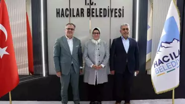 Milletvekili Böhürler, Hacılar Belediyesi'ni Ziyaret Etti