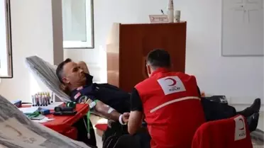 Jandarma Personelinden Kan Bağışı