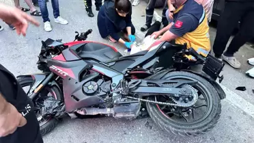 İznik'te Motosiklet Yayaya Çarptı