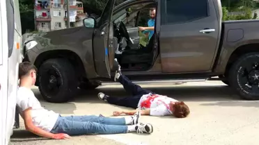 Giresun'da Trafik Kazası Tatbikatı