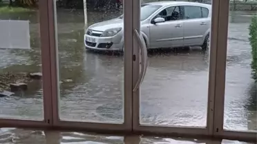 Tirebolu'da Sağanak Nedenli Su Baskınları