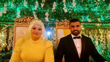 Milli Güreşçi Eren Dursun Turan ile Beyza Şahin Evlendi