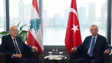 Erdoğan, Lübnan Başbakanı Mikati'yi Kabul Etti