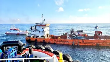 Şile Açıklarında Gemide Yangın