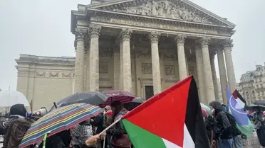 Paris'te Filistin Destek Gösterisi