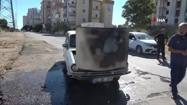 Antalya'da Otomobil Yangını