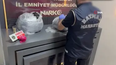 Batman'da 6.25 kg Uyuşturucu Ele Geçirildi
