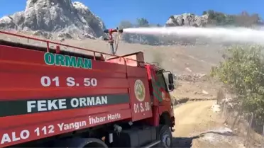 Adana'nın Feke İlçesinde Yangın: Bir Ev Kullanılamaz Hale Geldi