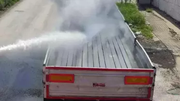 Hatay'da Tır Yangını Kontrol Altına Alındı