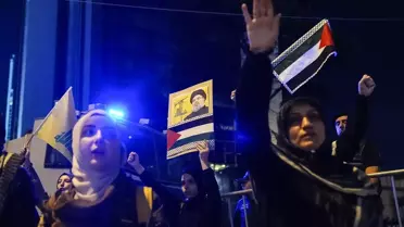 İstanbul'da Nasrallah Protestosu