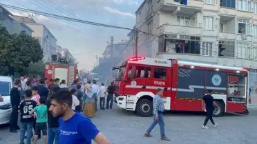 Tekirdağ'da 3 Katlı Binada Yangın